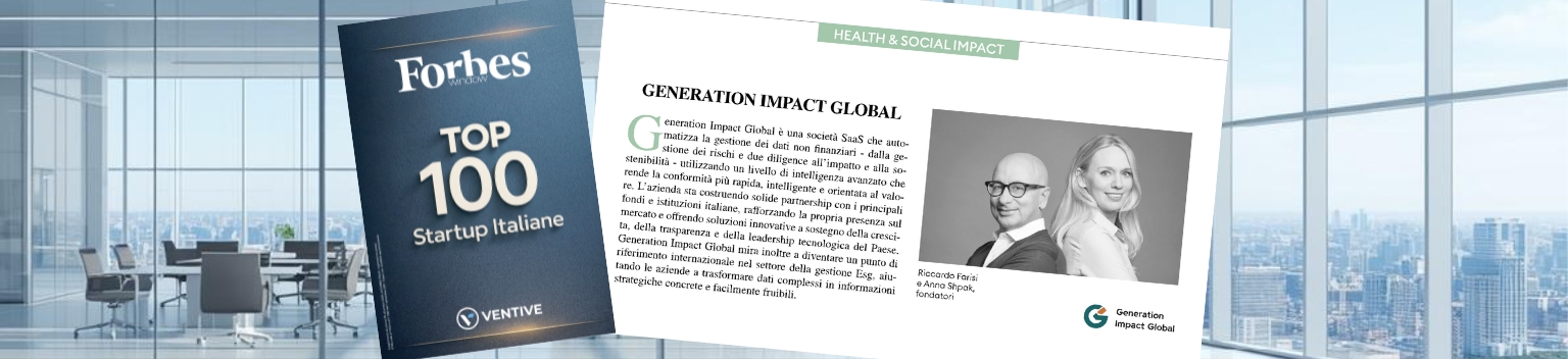 Generation Impact Global Named Among Forbes Top 100 Italian Startups
