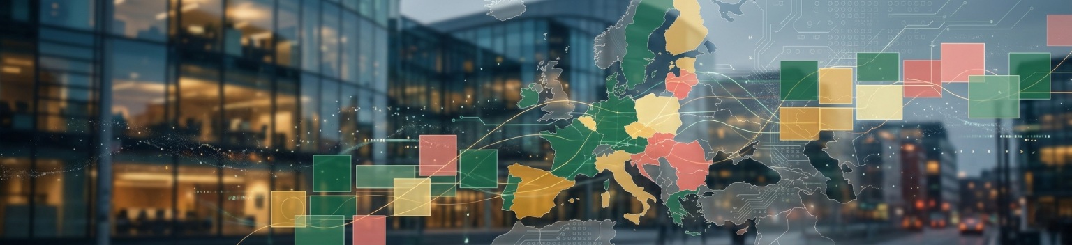 Map of Europe showing ESMA GLESI compliance status for sustainability reporting under the CSRD as of April 2026.