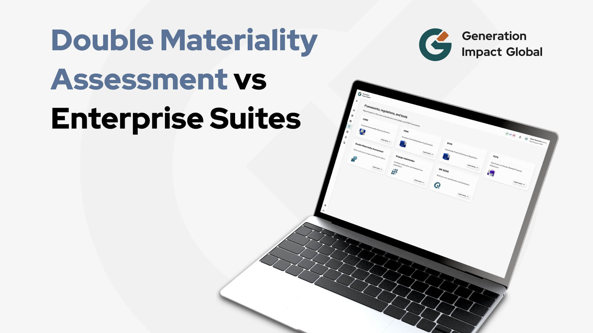 DMA platform vs enterprise ESG suites — weighted comparison ...