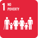 Icon representing SDG 1: No Poverty, part of the 17 global goals by Generation Impact Global