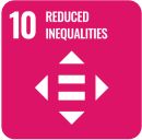 Icon representing SDG 10: Reduced Inequalities, part of the 17 global goals by Generation Impact Global