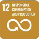 Icon representing SDG 12: Responsible Consumption and Production, part of the 17 global goals by Generation Impact Global