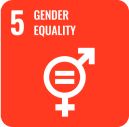 Icon representing SDG 5: Gender Equality, part of the 17 global goals by Generation Impact Global