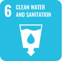 Icon representing SDG 6: Clean Water and Sanitation, part of the 17 global goals by Generation Impact Global